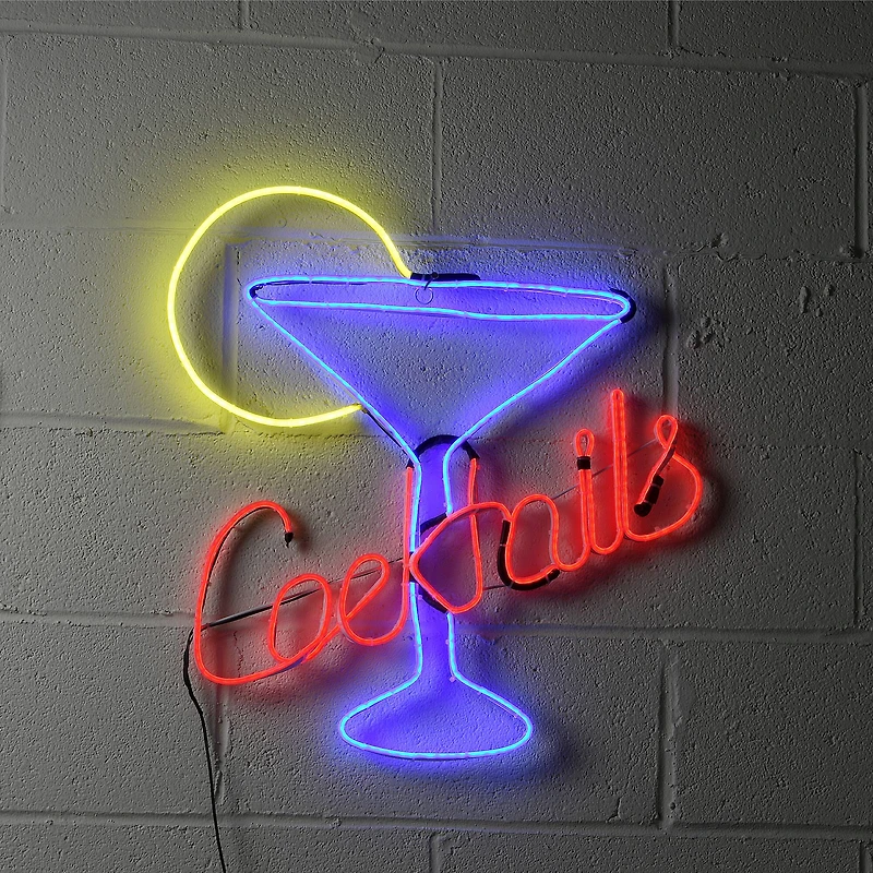 23" LED Cocktails Sign