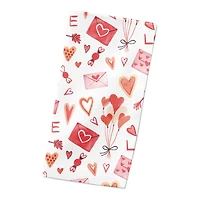 Valentine's Balloon & Note Beverage Napkin