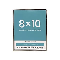 Basics™ 8" x 10" Silver Rounded Metal Frame by Studio Décor®