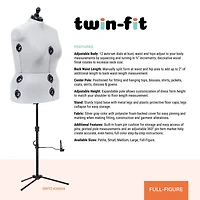 Dritz® Twin-Fit Full Figure Dress Form with Adjustable Tri-Pod Stand