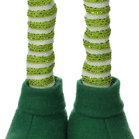 Glitzhome® 40" St. Patrick's Telescoped Fabric Standing Gnome Décor