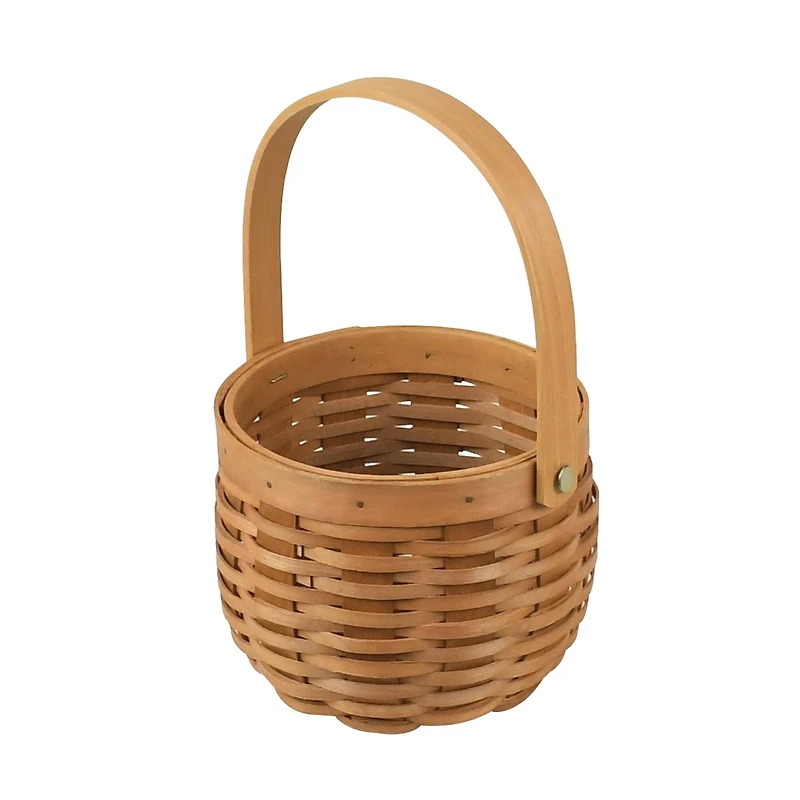 4.75" Natural Brown Round Chipwood Basket by Ashland®