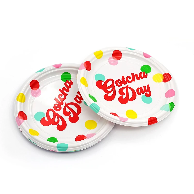 Assorted Pet Picks 7" Pet Party Plastic Plates, 5pc. by Fab Finds