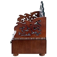 18" Antiquarian Floral Tracery Desktop Book Organizer