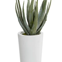 The Novogratz 3ft. Contemporary Style Succulent Artificial Foliage in White Pot