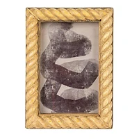 Hello Honey® 4" x 6" Bleached Hand Carved Mango Wood Photo Frame