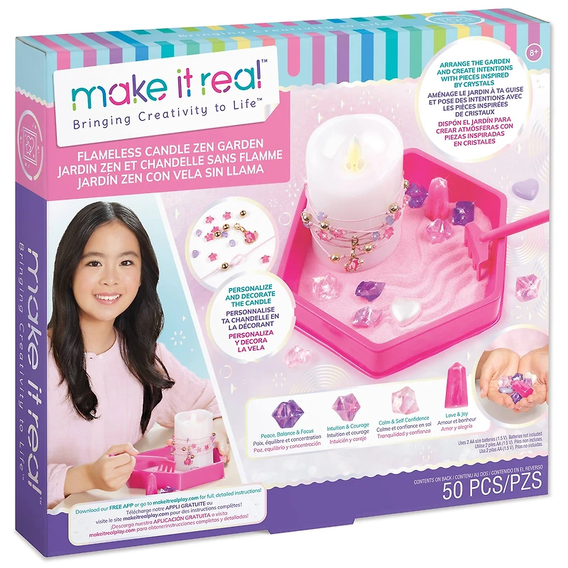 Make It Real Flameless Candle Zen Garden Activity Kit
