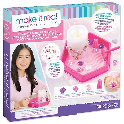 Make It Real Flameless Candle Zen Garden Activity Kit