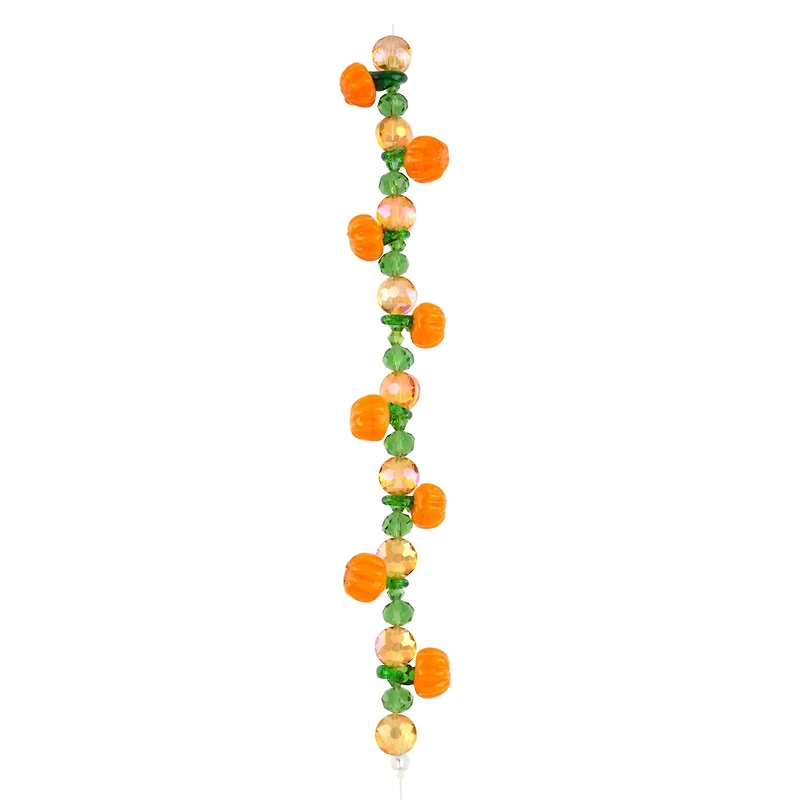 Orange Pumpkin Lampwork Glass Bead Mix by Bead Landing™
