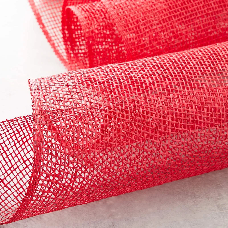 10" x 19ft. Red Poly Burlap Mesh by Celebrate It™
