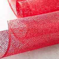 10" x 19ft. Red Poly Burlap Mesh by Celebrate It™