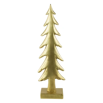 16" Gold Christmas Tree Tabletop Décor