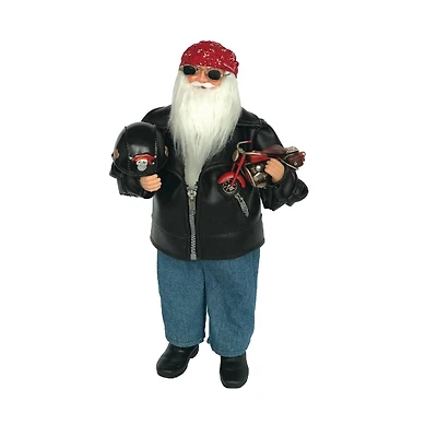 Santa's Workshop 18" Biker Claus