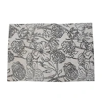 Hello Honey® Cotton Tufted Rug With Flower Pattern, 4ft. x 6ft.