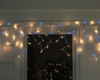 100ct. Mini Icicle Christmas Light Set With White Wire