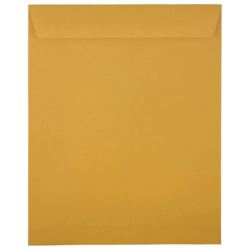 JAM Paper 11.5" x 14.5" Brown Kraft Open End Catalog Manila Envelopes