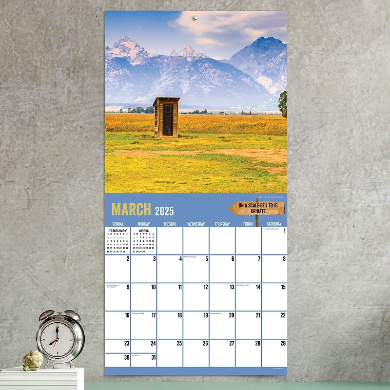 TF Publishing 2025 Outhouses Wall Calendar