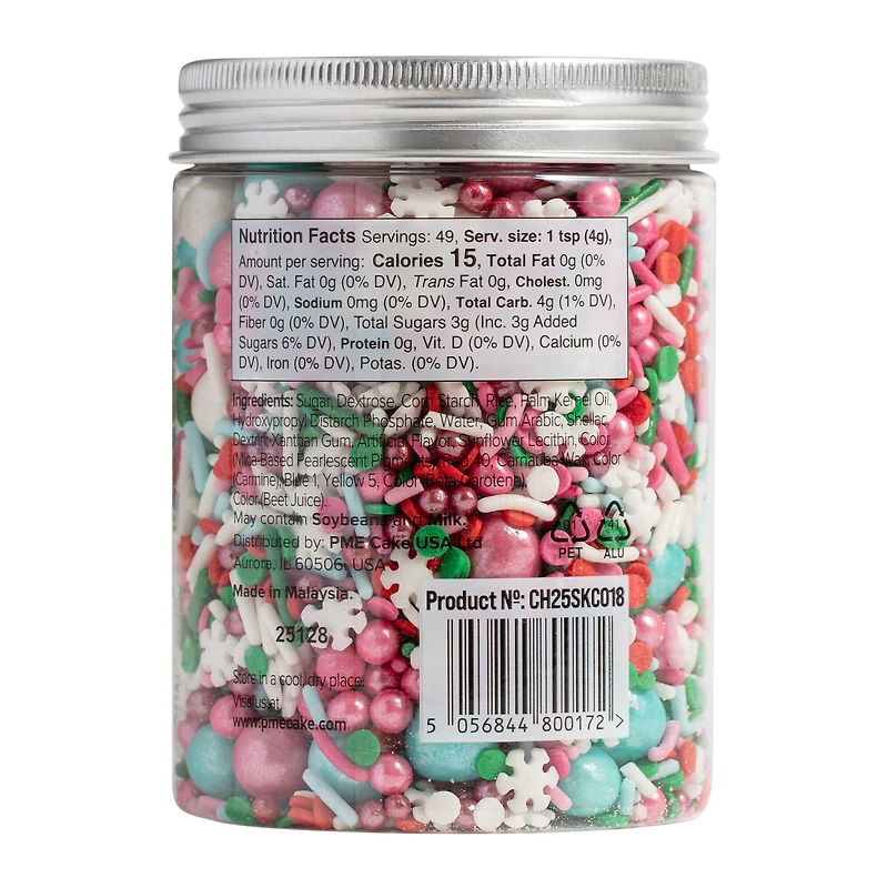 PME Cake Sweet Street® Pink Frost Sprinkle Mix