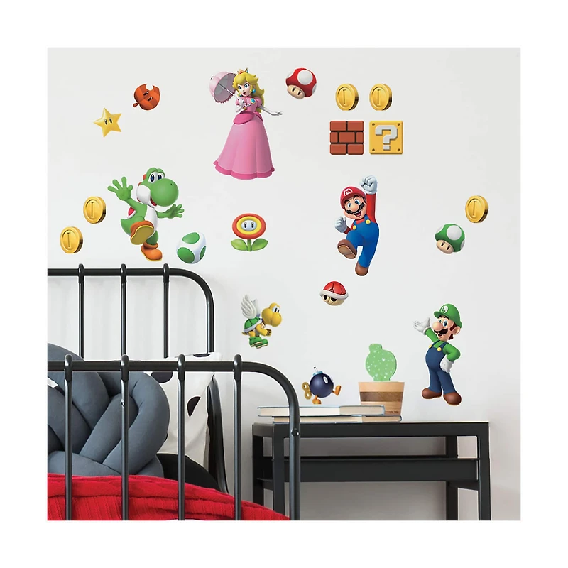 RoomMates Super Mario Brothers Peel & Stick Wall Decals