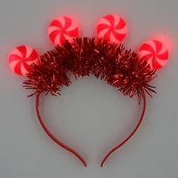 Red & White Light Up Peppermint Candy Headband by Celebrate It™