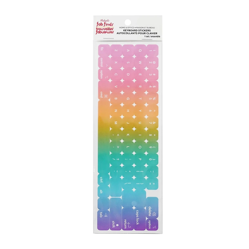 Assorted Keyboard Sticker Set, 1pc. by Fab Finds