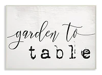 Stupell Industries Garden to Table Wall Plaque