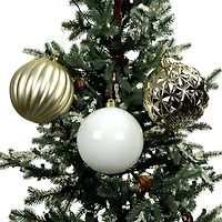 5 Pack 5.9" Silver & Gold Shatterproof Ball Ornaments by Ashland®