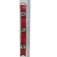 23" Red Leather Belt with Silver Bells Wall Décor by Ashland®