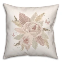 Boho Florals 18" x 18" Throw Pillow