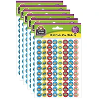Teacher Created Resources Superhero Mini Stickers Valu-Pak, 6 Packs of 1,144ct.