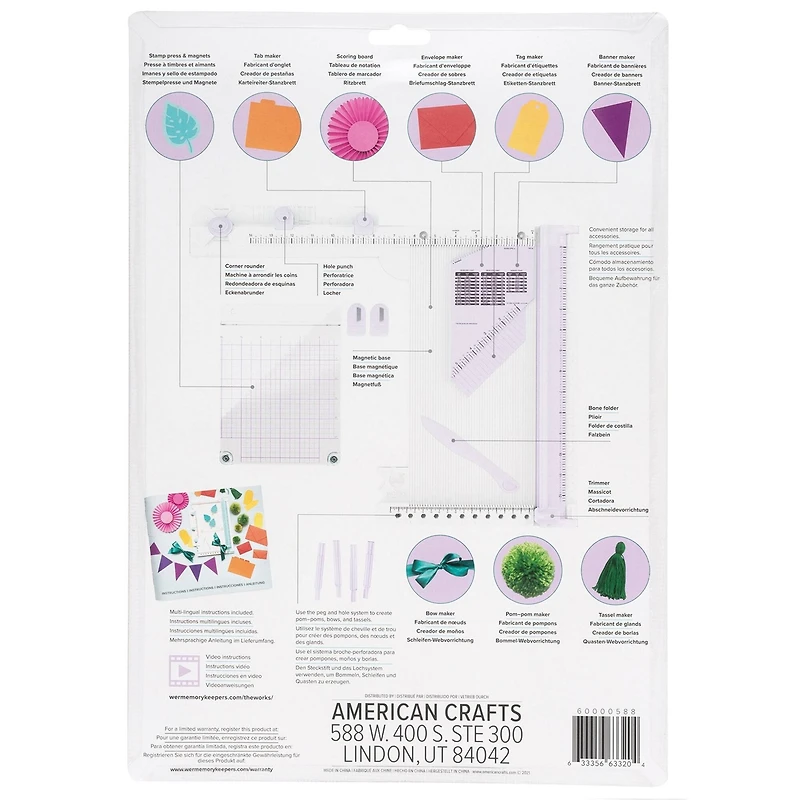 We R Memory Keepers® The Works Lilac All-In-One Tool