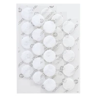 12 Packs: 15 ct. (180 total) VELCRO® Brand Sticky Back White Coins