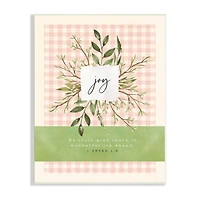 Stupell Industries Truly Glad There's Joy Ahead Proverb Peter 1:6 Wall Plaque