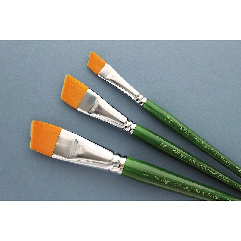 Protégé Gold Nylon Short Handle Piece Brush Set