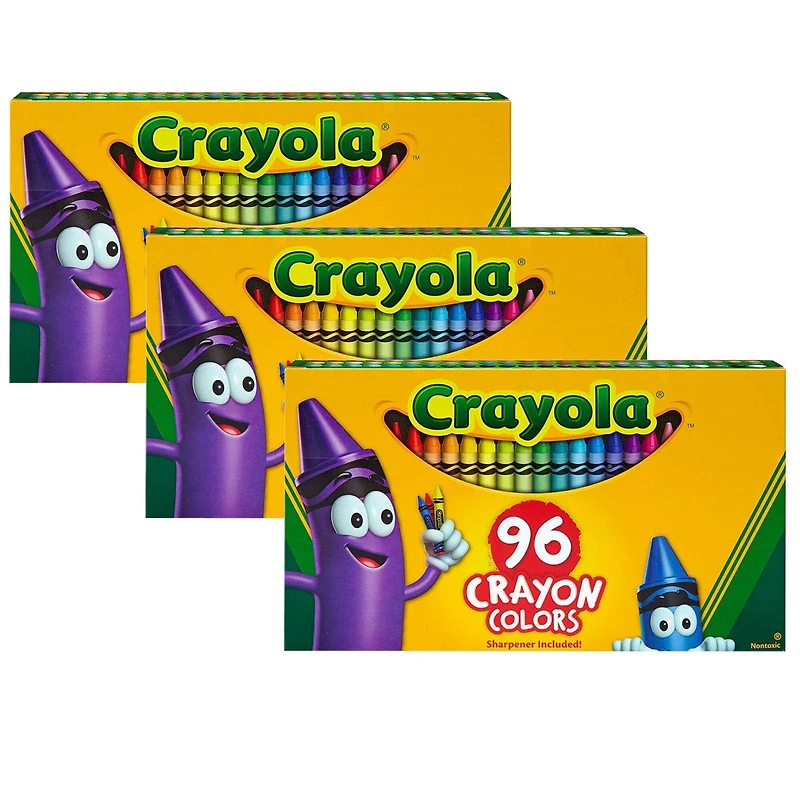 3 Packs: 96 ct. (288) Crayola® Boxed Crayons