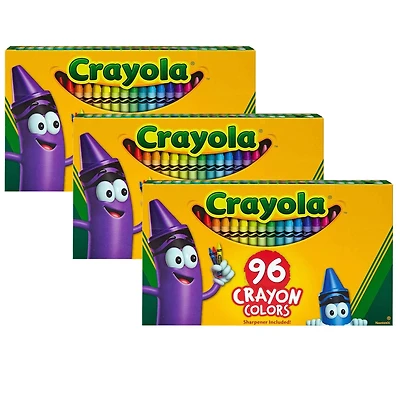 3 Packs: 96 ct. (288) Crayola® Boxed Crayons