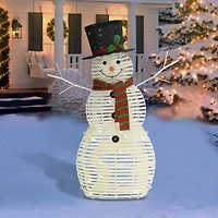 4ft. Outdoor Pre-Lit Snowman with LED Lights