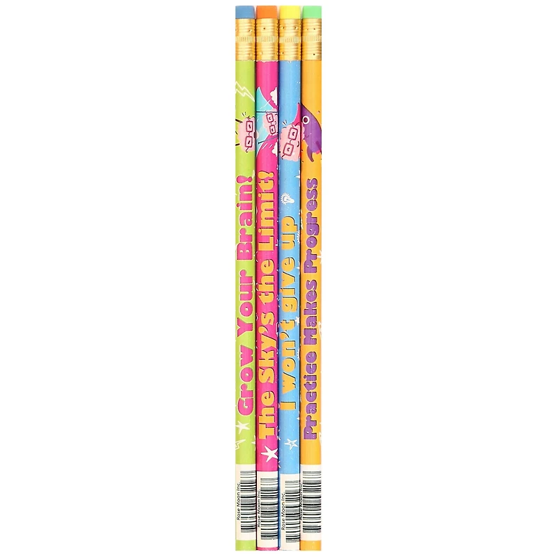 Moon Products Growth Mindset Pencil Assortment, 12 Packs of 12