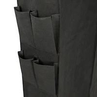 Honey Can Do Black Rolling Shoe Rack & Shoe Rack Cover