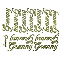 JAM Paper Granny Gold Script Floral Accessory