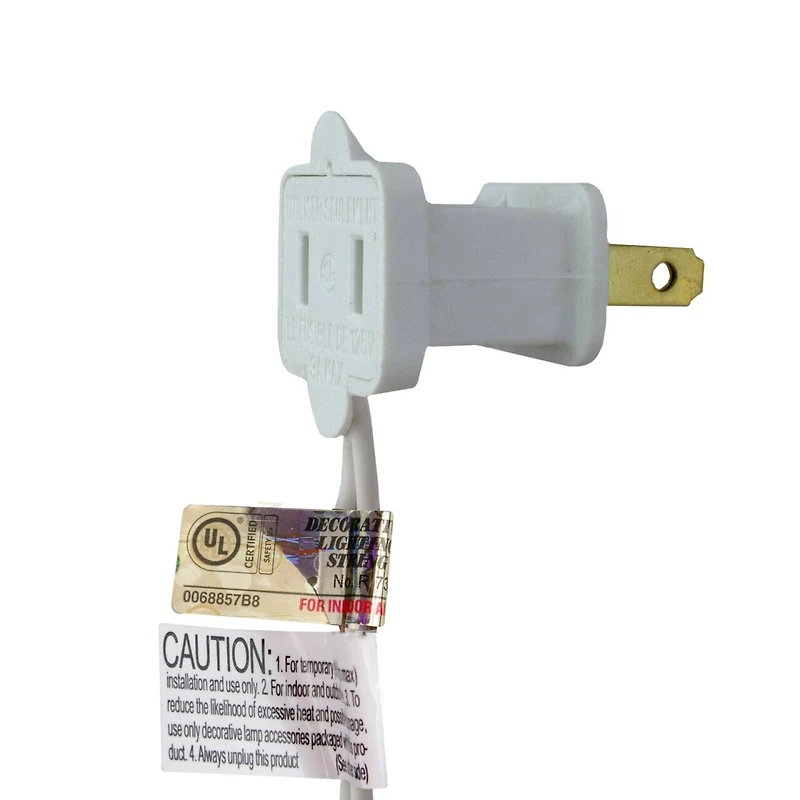 100ct. Red LED Wide Angle Icicle Christmas String Lights with White Wire