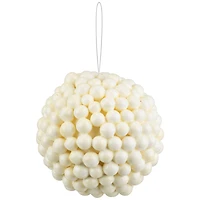 5" White Berries Foam Ball Ornament