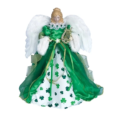 Santa's Workshop 15" Shamrock Angel Tree Topper