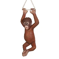 Design Toscano 29" Pongo the Hanging Baby Orangutan Statue