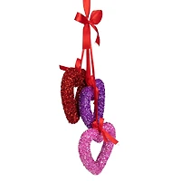 23" Glittery Hearts Trio Valentine's Day Ornament
