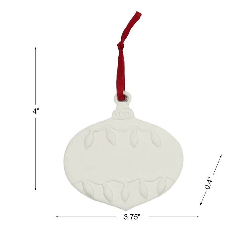 4" Onion with Lights DIY Ceramic Ornament by Ashland®