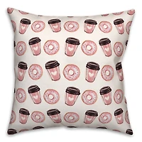 Go Together Like Coffee And Donuts Throw Pillow
