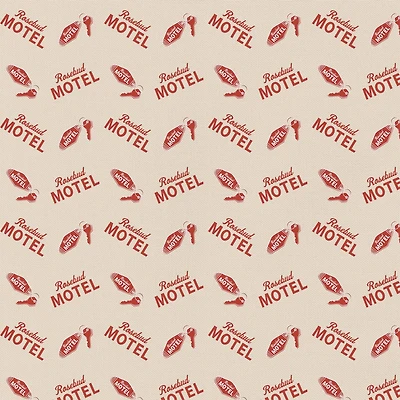 Schitt's Creek Café Motel & Keys Precut Cotton Fabric