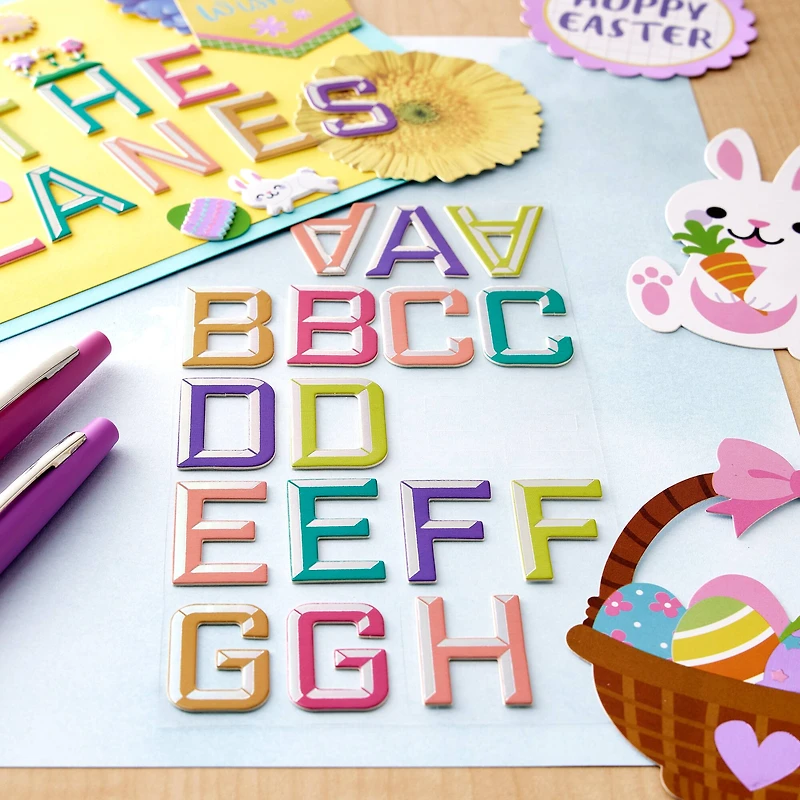 Bright Chipboard Alphabet Stickers by Recollections™