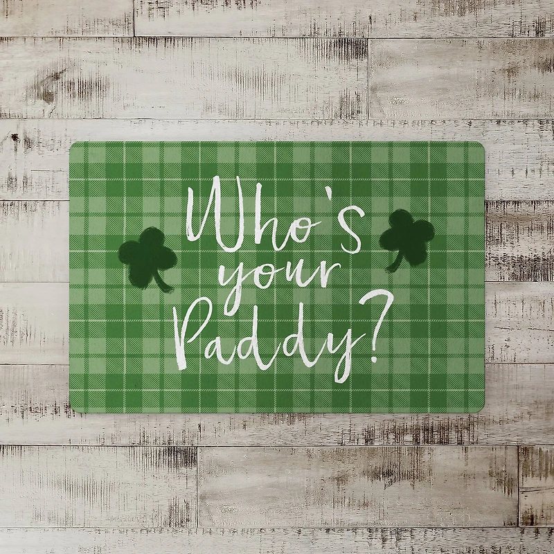 Who's Your Paddy Floor Mat